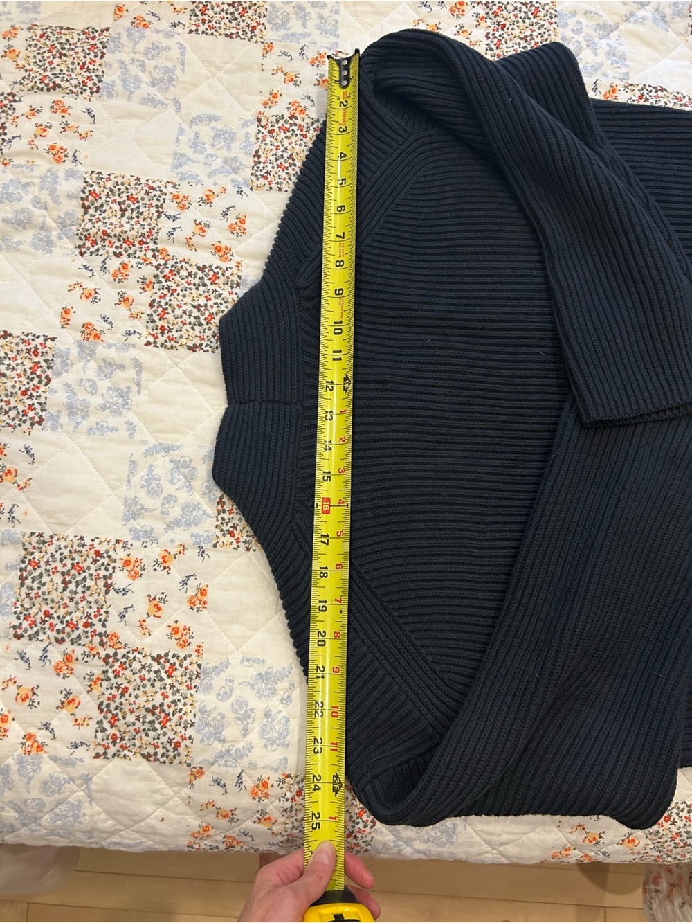 Part two Dark Navy Ribbed Open Cardigan - Picture 8 of 10